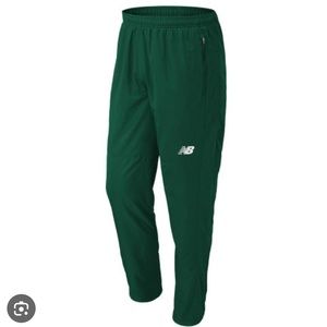 New Balance Dark Green Warm Up Wind Breaker Pants Joggers Large